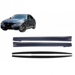 Side Skirts with Add-on Lip Extensions suitable for BMW 3 Series F30 F31 Sedan Touring (2011-2018) M3 Design, Nouveaux produits 