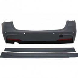Rear Bumper suitable for BMW F31 3 Series Touring Non LCI & LCI (2011-2018) M-Technik Design Single Outlet with Side Skirts, Nou