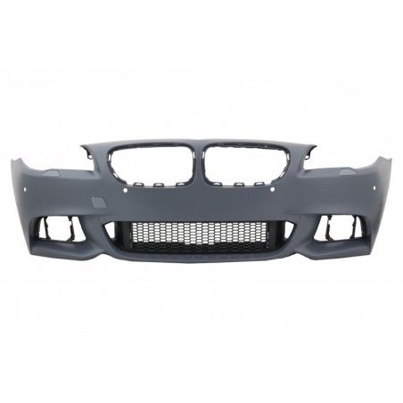 Front Bumper with Spoiler Lip suitable for BMW 5 Series F10 F11 LCI (2015-2017) M-Performance Sport Design Without Fog Lamps, No