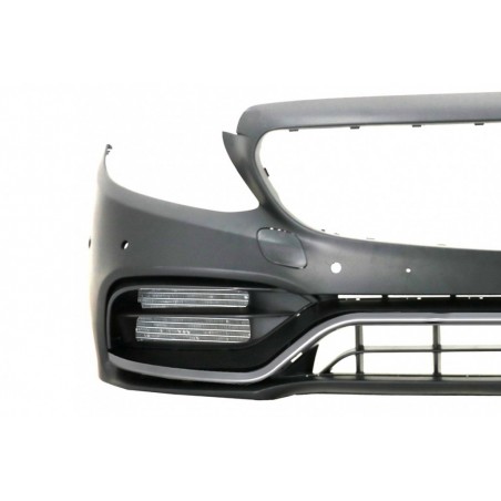 Front Bumper suitable for Mercedes C-Class W205 S205 A205 C205 Limousine T-Model Coupe Cabriolet (2014-2020) Facelift C63 Design