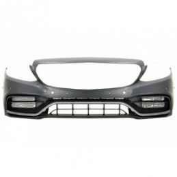 Front Bumper with Grille Chrome without 360 Camera suitable for Mercedes C-Class W205 S205 C205 A205 (2014-2018) GT-R Design, No