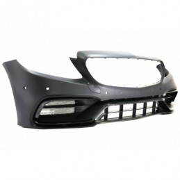 Front Bumper with Grille Chrome without 360 Camera suitable for Mercedes C-Class W205 S205 A205 C205 (2014-2018) C63 Design, Nou