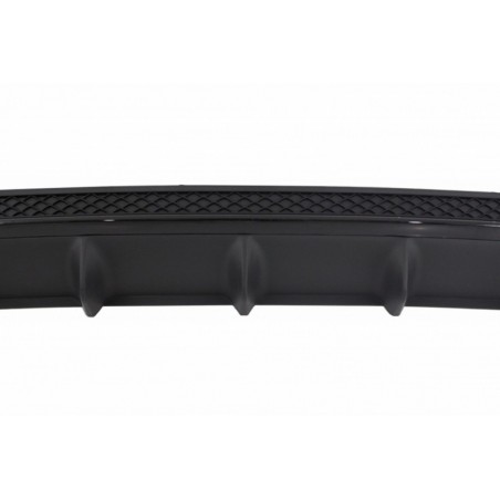 Rear Diffuser with Exhaust Tips Tailpipe Black suitable for MERCEDES E-Class W212 S212 AMG Sport Line Facelift (2013-2016), Nouv
