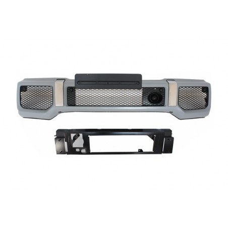 Suitable for MERCEDES Benz G-Class W463 (1989-2012) Front Bumper Assembly G65 A-Design with Grille G63 GT-R Panamericana Design,