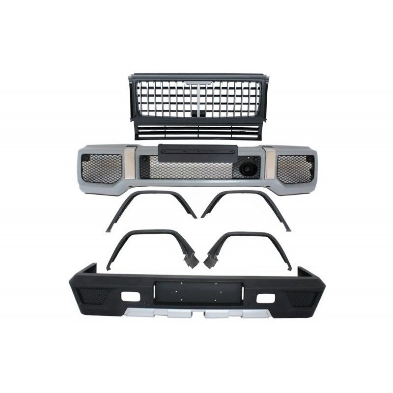 Complete Conversion Body Kit suitable for Mercedes G-Class W463 (1989-2017) G63 G65 Design with Front Grille Panamericana, Nouve