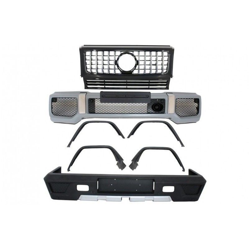 Complete Conversion Body Kit suitable for Mercedes G-Class W463 (1989-2017) G63 G65 with Front Grille GT-R Panamericana Design, 