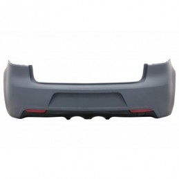 Rear Bumper suitable for VW Golf VI (2008-2013) R20 Design with Taillights Full LED Red/Smoke and Complete Exhaust System, Nouve