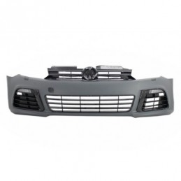 Front Bumper suitable for VW Golf VI 6 (2008-2013) R20 Look with Headlights 3D LED DRL U-Design LED Flowing Turning Light, Nouve
