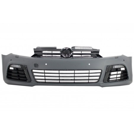 Front Bumper with Headlights LED Flowing Turning Light Chrome suitable for VW Golf VI 6 MK6 (2008-2013) R20 Design With PDC, Nou