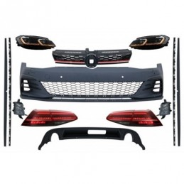Complete Body Kit with Headlights Bi-Xenon and Taillights LED suitable for VW Golf 7.5 VII Facelift (2017-up) GTI Design, Nouvea