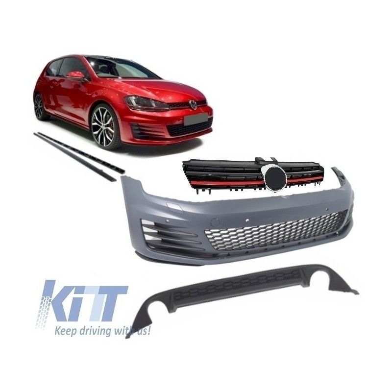 Complete Body Kit suitable for VW Golf 7 VII 2013-2016 GTI Look With Front Grille, Nouveaux produits kitt