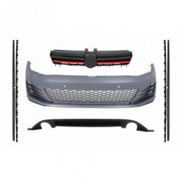 Complete Body Kit suitable for VW Golf 7 VII (2013-2016) GTI Look With Front Grille Side Skirts and Rear Diffuser, Nouveaux prod