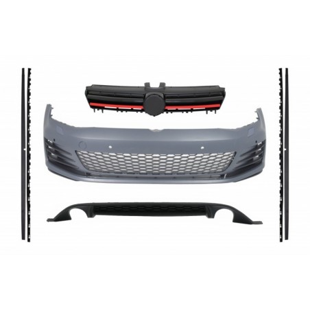 Complete Body Kit suitable for VW Golf 7 VII (2013-2016) GTI Look With Front Grille Side Skirts and Rear Diffuser, Nouveaux prod