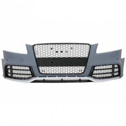 Front Bumper and Add-On Spoiler Lip Real Carbon suitable for Audi A5 8T Pre Facelift (2008-2011) RS5 Design, Nouveaux produits k