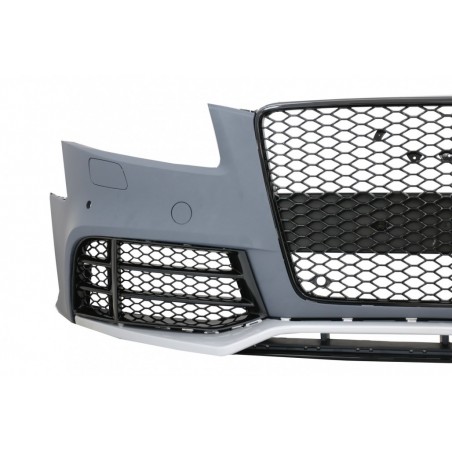 Front Bumper and Add-On Spoiler Lip Real Carbon suitable for Audi A5 8T Pre Facelift (2008-2011) RS5 Design, Nouveaux produits k