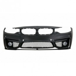 Front Bumper with Fog Light Projectors suitable for BMW 4 Series F32 Coupe F33 Convertible F36 Gran Coupe (2013-2017) M4 Design,