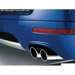 Dual Muffler Exhaust Stainless Steel Tailpipes suitable for VW Touareg (2002-2010) W12 Design, Nouveaux produits kitt