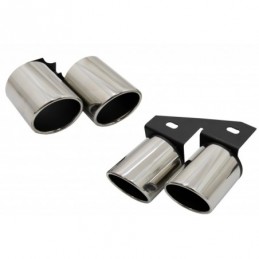 Exhaust Muffler Tips Tail Pipes suitable for AUDI A4 B8 B9 (2009-UP) S4 Quad Design, Nouveaux produits kitt