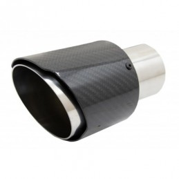 Carbon Fiber Exhaust Muffler Tips Polished Look Inlet 6.1cm, Nouveaux produits kitt