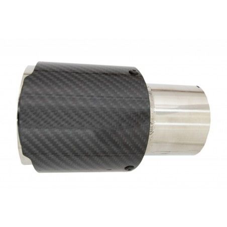 Carbon Fiber Exhaust Muffler Tips Polished Look Inlet 6.1cm, Nouveaux produits kitt