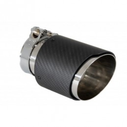 Universal Exhaust Muffler Tip Carbon Fiber Matte Finish Inlet 6cm/2.36inch, GJET-022, KITT Neotuning.com