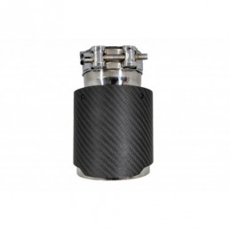 Universal Exhaust Muffler Tip Carbon Fiber Matte Finish Inlet 6cm/2.36inch, Accessoires