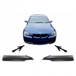 Front Bumper Splitters Spoiler Lip suitable for BMW 3 Series E90 E91 M-Tech (2005-2008), Nouveaux produits kitt