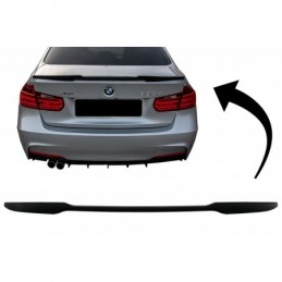 Trunk Boot Lid Spoiler suitable for BMW 3 Series F30 (2011-2019) M4 CSL Design Piano Black, Nouveaux produits kitt