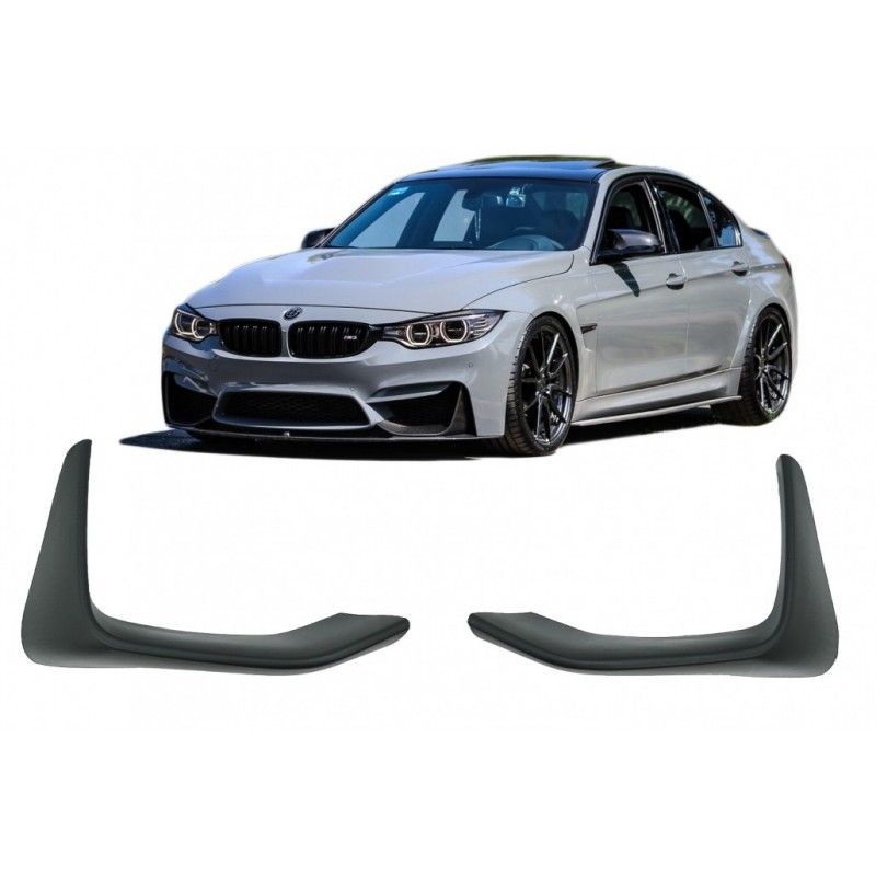Front Bumper Spoiler Splitters Flaps suitable for BMW F80 M3 F82/F83 M4 (2014-2019), Nouveaux produits kitt