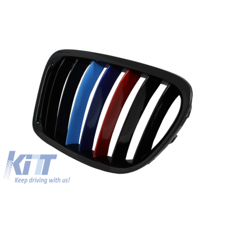 Suitable for BMW X1 E84 (2009-2014) Central Grilles Kidney Grilles Piano Black M-Power 3 Color Design, Nouveaux produits kitt