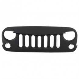 Central Front Grille with HID Bi-Xenon Headlights suitable for JEEP Wrangler Rubicon JK (2007-2017) Angry Bird Design, Nouveaux 