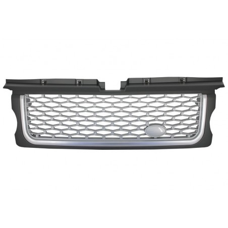 Central Grille and Side Vents Assembly suitable for Land Range Rover Sport L320 (2005-2008) Autobiography Look Silver Edition, N