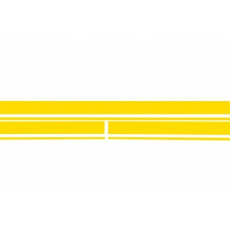 Set Sticker Side Decals & Upper Bonnet Roof Tailgate Matte Yellow suitable for MERCEDES C205 Coupe A205 Cabriolet (2014-up), Nou