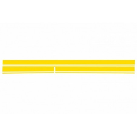 Set Sticker Side Decals & Upper Bonnet Roof Tailgate Matte Yellow suitable for MERCEDES C205 Coupe A205 Cabriolet (2014-up), Nou