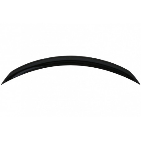 Trunk Boot Spoiler with Rear Bumper Flaps Side Fins Flics suitable for Mercedes C-Class Coupe C205 (2014-2019) Piano Black, Nouv