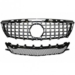 Front Grille suitable for Mercedes CLS W218 C118 (2011-2014) X218 Shooting Brake (2012-2014) GT-R Panamericana Design Chrom, Nou