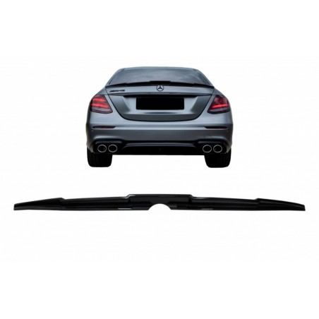 Trunk Spoiler Lid suitable for Mercedes E-Class W213 (2016-2019) B Design Piano Black, Nouveaux produits kitt