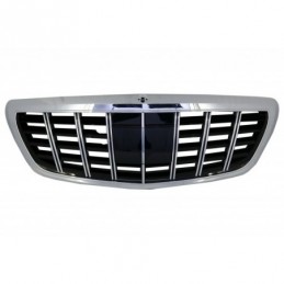 Front Grille Vertical Stripes suitable for Mercedes S-Class W222 X222 (2014-Up) Style Design, Nouveaux produits kitt