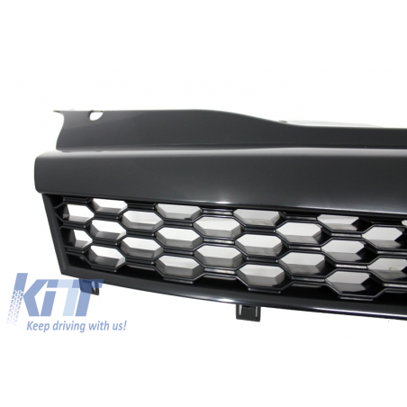 Central Grille Debadged Grille suitable for OPEL Astra H 3 Doors Coupe (2004-2009) Honeycomb Design, Nouveaux produits kitt