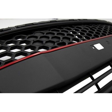 Front Grille suitable for Suzuki Swift ZC33S (2017-up) Black with Red Sport Design, Nouveaux produits kitt