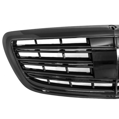 Front Grille suitable for MERCEDES W222 S-Class (2014+) S63 S65 Design Piano Black, Nouveaux produits kitt
