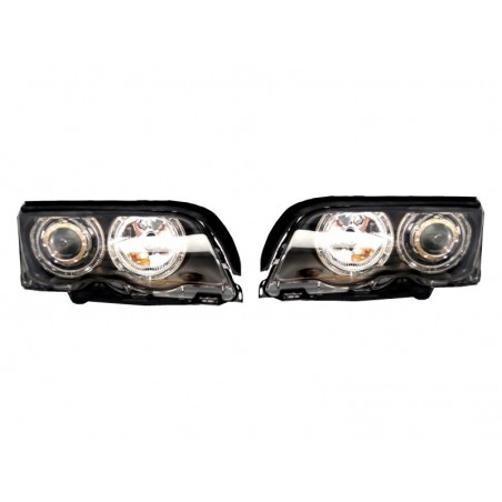 Angel Eyes Headlights suitable for BMW 3 Series E46 (1998-2001) Black Edition, Nouveaux produits kitt