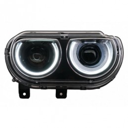Headlights LED DRL suitable for Dodge Challenger (2008-2014) with Sequential Dynamic Turning Lights, Nouveaux produits kitt