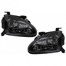 Headlights suitable for Honda CRX DEL SOL (03.1992-1997) Black, Nouveaux produits kitt