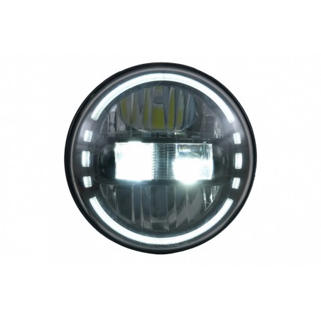 7 Inch CREE LED Headlights Angel Eye Halo DRL suitable for Jeep Wrangler JK TJ LJ JL Land Rover Defender Mercedes W463, Nouveaux