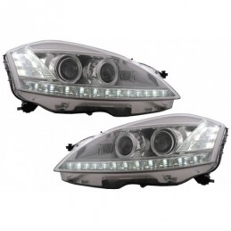LED Headlights suitable for Mercedes S-Class W221 (2005-2009) Facelift Look LHD, Nouveaux produits kitt