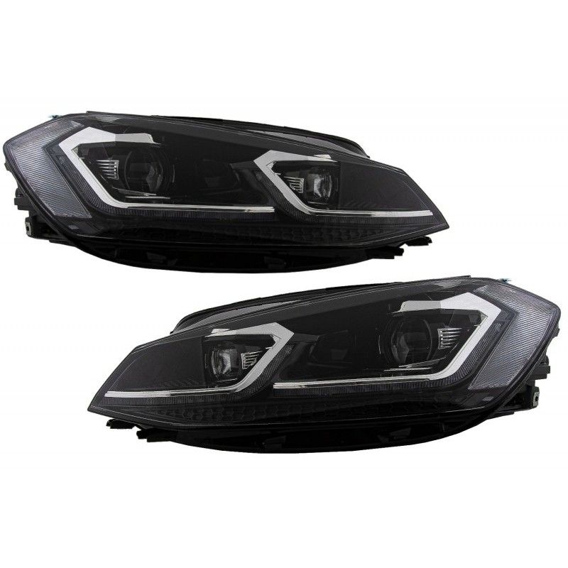 LED Headlights Bi-Xenon Look suitable for VW Golf 7.5 VII Facelift (2017-up) with Sequential Dynamic Turning Lights, Nouveaux pr