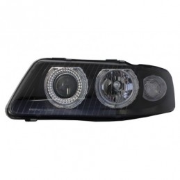 Headlights Angel Eye suitable for AUDI A3 8L (09.2000-2003) Black, Nouveaux produits kitt