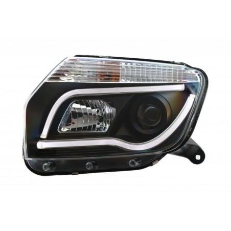 LED Headlights suitable for Dacia Duster I (2009-2014) Tube Light Bar Black Edition, Nouveaux produits kitt