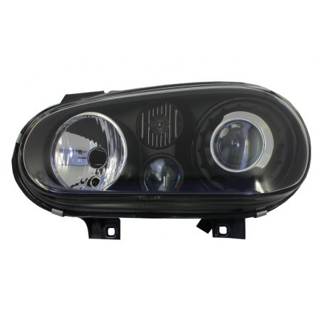 Headlights suitable for VW Golf IV (10/1997-9/2003 ) R32 Look Black, Nouveaux produits kitt